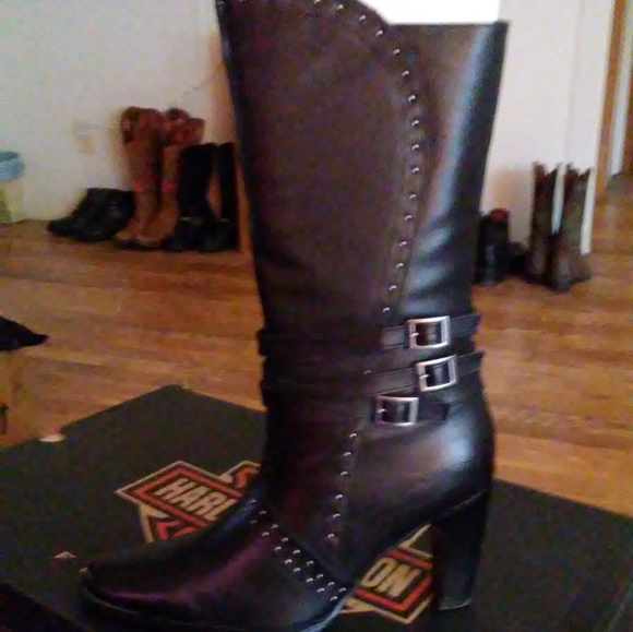 Harley-Davidson Shoes - Harley Davidson Ladies Boots Sz. 9.5